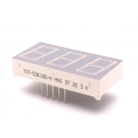 Display de 7 Segmentos com  3 Dígitos TOT5361BG