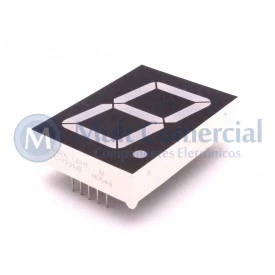 Display de 7 Segmentos Catodo Comum Azul Alta Intensidade C-1201UB - Paralight
