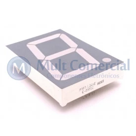 Display de 7 Segmentos Catodo Comum Vermelho Alta Intensidade C-2301E - Paralight