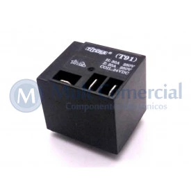 Relé T91 DC24V JQX-16F 5T 30A 