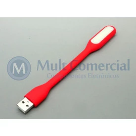 Lâmpada Led USB Portátil - Vermelho