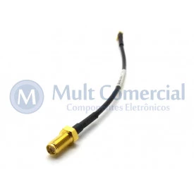 Cabo Pigtail MMCX para SMA com 15 cm