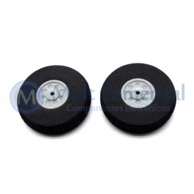 Pneu de Espuma para Aeromodelo Embalagem Com 2 Peças - 40 0980