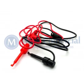 Cabo Montado Com Pino Banana 90° 4mm Para Pinça - Par - JL35024