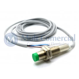 Sensor Indutivo ECL 4-12 DP - M12 - Distância Sensora 4mm PNP - NA+NF - 10 á 30Vdc - Sensor Bras 