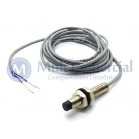 Sensor Indutivo ECL 2-8 DAP - M8 - Distância Sensora 2mm PNP - NA - 10 á 30Vdc - Sensor Bras 