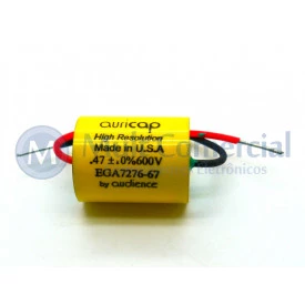 Capacitor de Polipropileno Metalizado 470KPF/600V Axial - Auricap