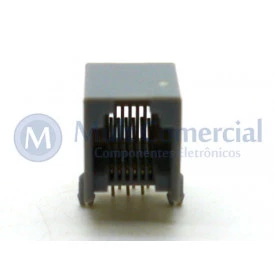 Conector JACK RJ12 DS1133-S-6P6C Com 06 Vias