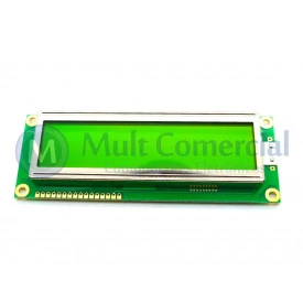 Display LCD 16x02 Big Number Verde com Luz de Fundo (Back Light) WH-1602L1-YYH-JT - Winstar