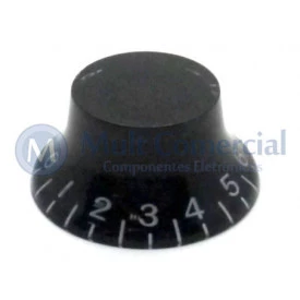 Knob númerado (0-10) Preto - C-2004