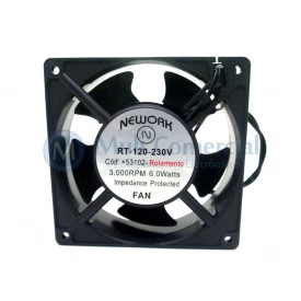 Microventilador Cooler Bivolt 120x120x38mm Rolamento Bivolt 3.000RPM 53.102EC Nework