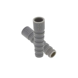 Borracha Passante 8mm Cinza