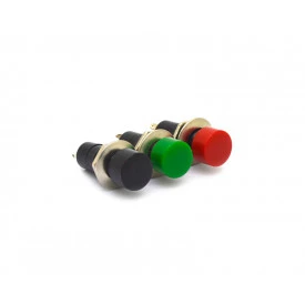 Chave Push-Button com 2 Terminais com Trava Desliga/Liga 3A/125Vac - PT/VD/VM - PBS-16A
