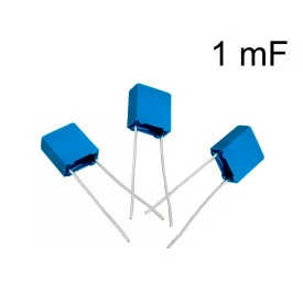 Capacitor Poliester Film 1mF ( 1uF / 1000nF / 105 ) Serie B32529 - Epcos - 63V a 250V