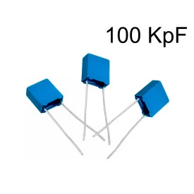 Capacitor Poliéster Film 100KpF ( 0.1uF / 100nF / 104 ) Série B32529 - Epcos - 63V a 400V