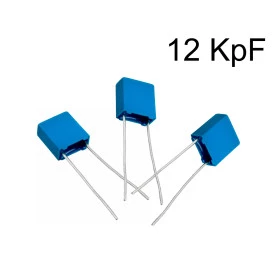 Capacitor Poliéster Film 12KpF ( 0.012uF / 12nF / 123 ) Série B32529 - Epcos - 63V a 400V