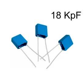 Capacitor Poliéster Film 18KpF ( 0.018uF / 18nF / 183 ) Série B32529 - Epcos - 63V a 400V