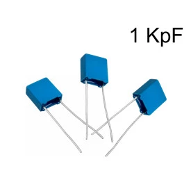 Capacitor Poliéster Film 1KpF ( 0.001uF / 1nF / 102 ) Série B32529 - Epcos - 63V a 400V