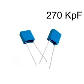 Capacitor Poliéster Film 270KpF ( 0.27uF / 270nF / 274 ) Série B32529 - Epcos - 63V a 100V