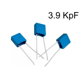 Capacitor Poliéster Film 3.9KpF ( 0.0039uF / 3.9nF / 392 ) Série B32529 - Epcos - 63V a 630V