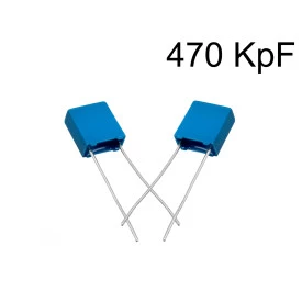 Capacitor Poliéster Film 470KpF ( 0.47uF / 470nF / 474 ) Série B32529 - Epcos - 63V a 100V
