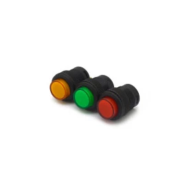 Chave Push-Button com 2 Terminais sem Trava e sem Led 3A/250Vac Desliga/(Liga) Momentâneo - Diversas Cores - R16-503B