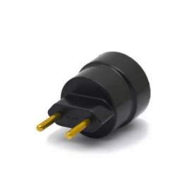 Soquete de Nylon Bipolar Preto com Pino Maciço E27 250V/150W - Ref.1701