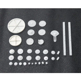 Kit de 75 Engrenagens Plásticas, Polias, Correias e Diversos - A1020