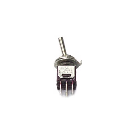 Chave Alavanca DPDT com 6 Terminais Solda Fio com Trava Liga/Liga - SMTS-202-2A1 - Jietong