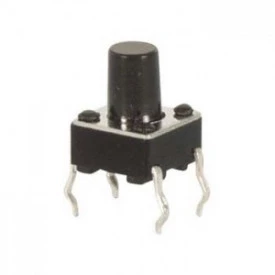 Chave Táctil 6x6x9,5mm 4 Terminais 180º