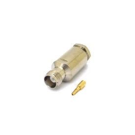 Conector TNC Fêmea Reto Cabo Prensa Cabo RG-213 / RGC-213 - TF-10 - Gav 125 - KLC