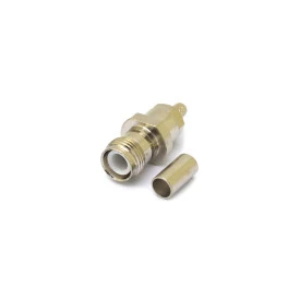 Conector TNC Fêmea Reto Prensa Cabo Crimpagem RGC-58 Pino Macho Fixo - TF-32 - Gav 87 - KLC