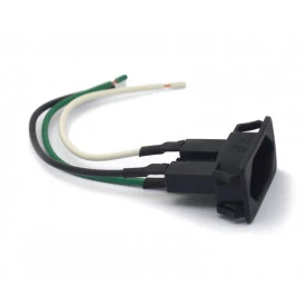 Tomada com Rabicho Preta 10A/250V - TPA2-3 E3F - Margirius