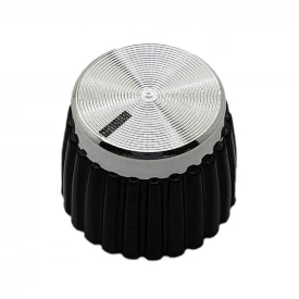 Knob para Eixo estriado padrão Marshall - Prateado - KN-21