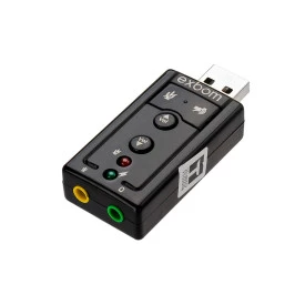 Adaptador de Som USB 2.0 Externo 7.1 Canais - USOM-10