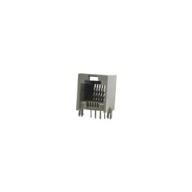 Conector Jack RJ12 6P6C 6 Vias Cinza - YH55-04