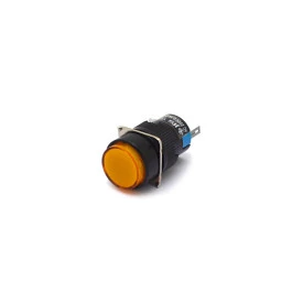 Mini Sinaleiro AC 250V/0.5A - DC 30V/1A - Amarelo - YLAY8E
