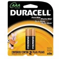 Cartela de Pilha Palito AAA Duracell com 2 unidades