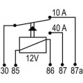 Relé Auxiliar 12V 40/10A - DNI0140 