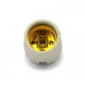 Porta-Lâmpada em Cerâmica 4A/250V E-27 Rosca com Borne de Latão - 014EBN - Enerbras 