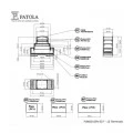Caixa Plástica Din Fundo 037 - Patola - Caixa 85