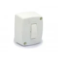 Interruptor Simples de Sobrepor Branco 10A/250V - 051ESB - Enerbras