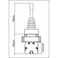 Chave Manipuladora 10(6)A 400V - 2 Posições Fixas - LAY5-PA12 - JNG
