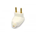 Plug Tomada 2P 90º 20A/250V Branco - 081EB - Enerbras
