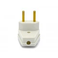 Plug Tomada 90º 2P 10A/250V Cinza - 08314530