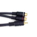 Cabo de 20cm com 1 Plug RCA x 2 Jack RCA - 101.1.19