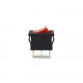 Chave Gangorra / Tecla com 3 Terminais 6A/250V Vermelho com Neon - KCD1-102N/B2