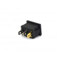 Chave Gangorra / Tecla com 3 Terminais 6A/250V Vermelho com Neon - KCD1-102N/B2