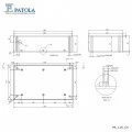 Caixa Plástica com Alça PB-119 - Patola - Caixa 63