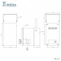 Caixa Plástica com Alça PB-119 - Patola - Caixa 63